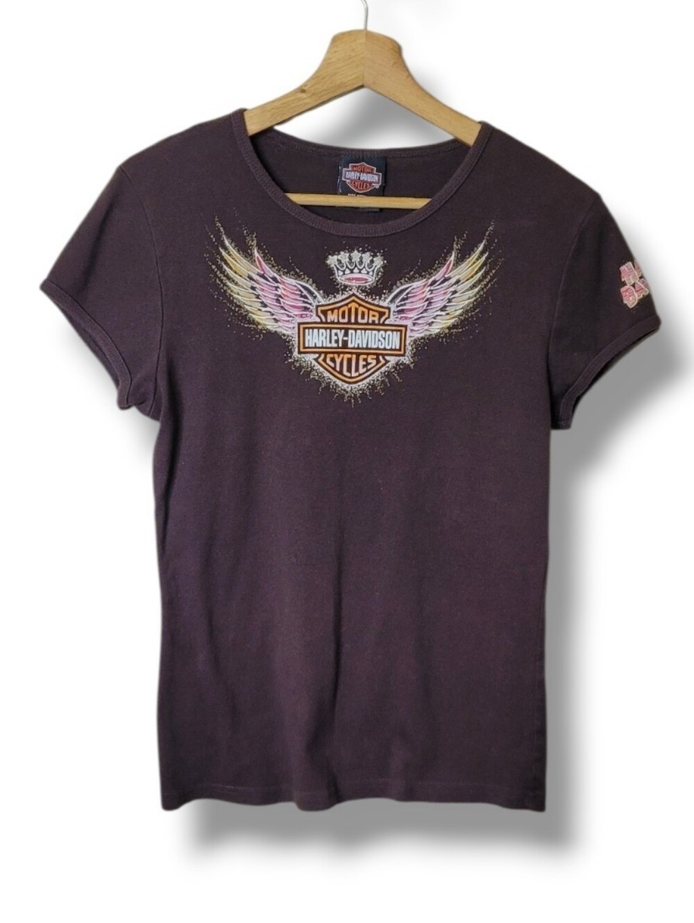Harley Davidson Y2K Baby Tee Size L